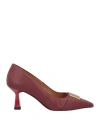 Bruno Premi Woman Pumps Burgundy Size 10 Soft Leather In Red