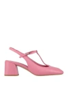 Bruno Premi Woman Pumps Pink Size 8 Leather In Pink