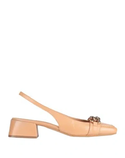 Bruno Premi Woman Pumps Sand Size 11 Sheepskin In Beige