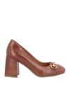 Bruno Premi Woman Pumps Brown Size 10 Bovine Leather