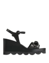 Shop Bruno Premi Woman Sandals Black Size 7 Leather