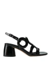 Bruno Premi Woman Sandals Black Size 8 Leather In Black