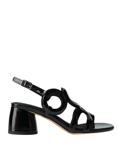 Bruno Premi Woman Sandals Black Size 8 Leather