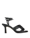 Bruno Premi Woman Sandals Black Size 9 Leather In Black
