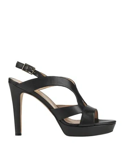 Bruno Premi Woman Sandals Black Size 9 Leather