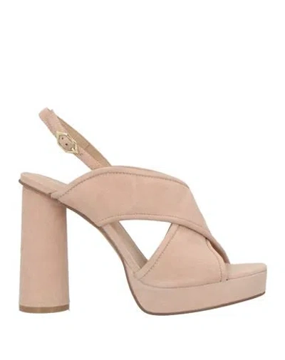 Bruno Premi Woman Sandals Blush Size 5 Leather In Pink