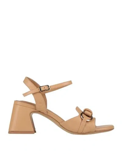 Bruno Premi Woman Sandals Camel Size 5 Leather In Multi