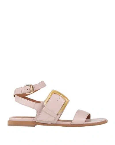 Bruno Premi Woman Sandals Light Brown Size 7 Soft Leather