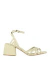 Bruno Premi Woman Sandals Light Green Size 7 Leather