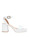 Bruno Premi Woman Sandals Off White Size 11 Sheepskin