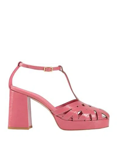Bruno Premi Woman Sandals Pink Size 8 Leather