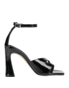 Bruno Premi Woman Sandals Black Size 7 Calfskin In Black