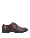 Bruno Verri Man Lace-up Shoes Dark Brown Size 8 Soft Leather