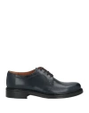 Bruno Verri Man Lace-up Shoes Midnight Blue Size 12 Soft Leather