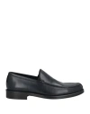 Bruno Verri Man Loafers Midnight Blue Size 9 Calfskin