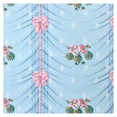 Pre-owned Brunschwig & Fils X Musée Des Arts Décoratifs, Paris, Marot Wallpaper, 1999. In Blue