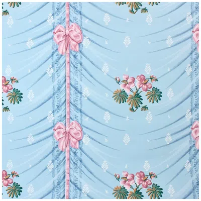 Pre-owned Brunschwig & Fils X Musée Des Arts Décoratifs, Paris, Marot Wallpaper, 1999. In Blue