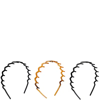 Brushworks Zig Zag Headband - 3 Pack