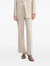 Bruuns Bazaar Apricotbbeleza Pinstripe Trousers In Metallic