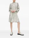 Bruuns Bazaar Barbareabbphilina Snake-print Midi Dress In White