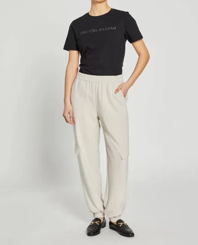 Bruuns Bazaar Brassica Cilla Pants In Silver Cloud In Neutral