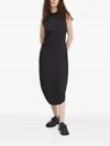 Bruuns Bazaar Button-detail Asymmetric Day Dress In Black