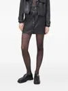 Bruuns Bazaar Button-front Mini Straight Skirt In Black