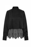 Bruuns Bazaar Cedars Chatina Blouse In Black In Black
