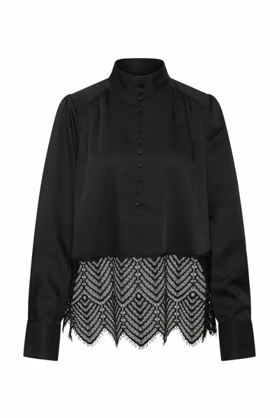 Bruuns Bazaar Cedars Chatina Blouse In Black