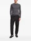 Bruuns Bazaar Round-neck Merino-wool Sweater In Gray