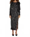 Bruuns Bazaar Daffi Keiras Dress In Black/silver In Black