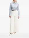 Bruuns Bazaar Denim-print Collared Shirt In Blue