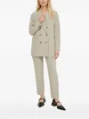 Bruuns Bazaar Double-breasted Blazer In Neutral