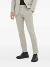 Bruuns Bazaar Elastic-waistband Trousers In Neutral