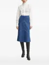 Bruuns Bazaar Embroidered Mock-neck Blouse In White