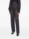 Bruuns Bazaar Floral-lace Pants In Black