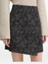 Bruuns Bazaar Floral-print Asymmetric-design Mini Skirt In Black