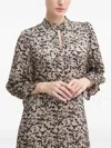 Bruuns Bazaar Floral-print Midi Dress In Brown
