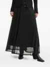 Bruuns Bazaar Glitter A-line Maxi Skirt In Black