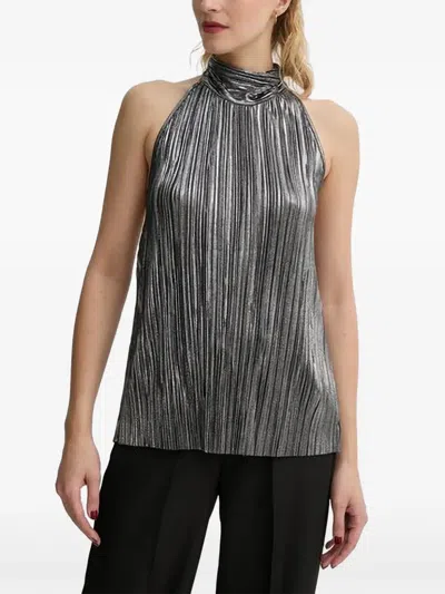 Bruuns Bazaar Groundberry Duro Pleated Halterneck Top In Multi