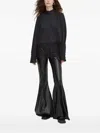 Bruuns Bazaar High-neck Lace-trim Top In Black