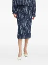 Bruuns Bazaar Abstract-print Skirt In Blue