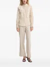 Bruuns Bazaar Lace-trimmed Ruffled Blouse In Neutral