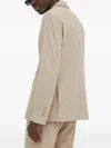 Bruuns Bazaar Pinstripe Single-breasted Blazer In Neutral