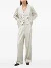 Bruuns Bazaar Pinstripe Sleeveless Vest In Neutral