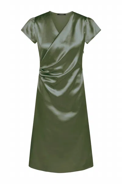 Bruuns Bazaar Raifella Neema Dress In Dusty Green