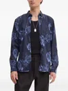 Bruuns Bazaar Rose-print Shirt In Blue