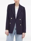 Bruuns Bazaar Rubysusbbtonya Double-breasted Blazer In Blue