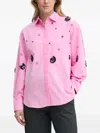 Bruuns Bazaar Sequin-embellished Shirt In Pink