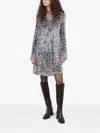 Bruuns Bazaar Sequin Mock-neck Mini Dress In Multi